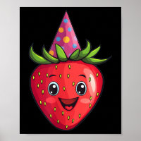 Nice Strawberry Costume For Fruits And Party Hat L