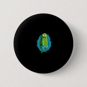 Nice Swimming Pickle In Trunks For Pool And Vacati 6 Cm Round Badge