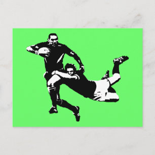 Nice tackle,Rugby Postcard