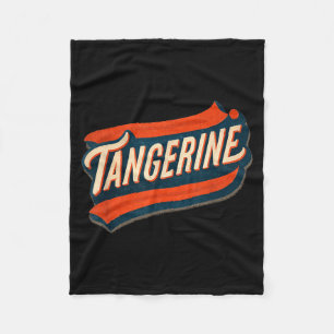 Nice Tangerine Speech Emblem Fleece Blanket