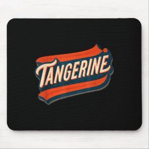 Nice Tangerine Speech Emblem Mouse Pad