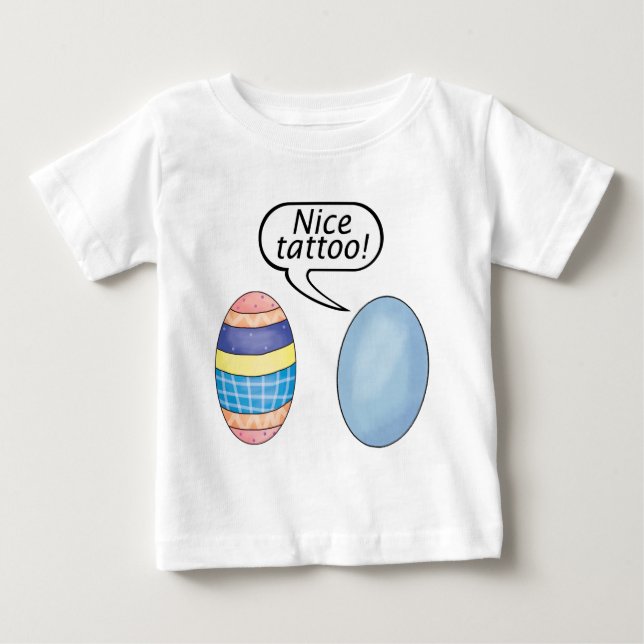 Nice Tattoo Easter Eggs Baby T-Shirt (Front)