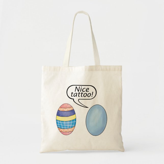 Nice Tattoo Easter Eggs Tote Bag (Front)