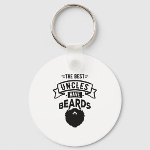 Nice The Best Uncles Have Beards Print Key Ring