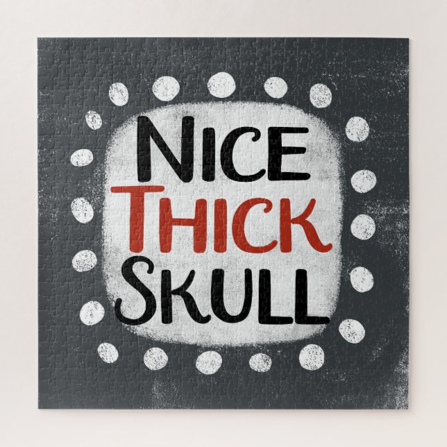 Nice Thick Skull Jigsaw Puzzle (Vertical)