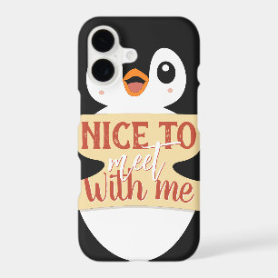 Nice to meet with me: Customisable penguin sign