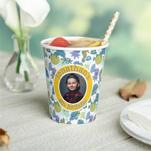 Nice to Sea You Fish Adventure Paper Cups (Insitu)