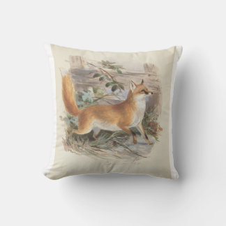 Nice traditional style fox lumbar pillow
