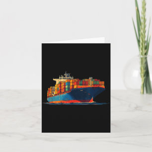 Nice Transport Ship Look for Container Lovers Card