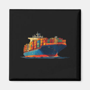 Nice Transport Ship Look for Container Lovers Magnet
