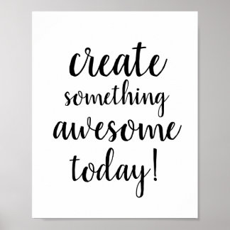 Nice typography motivation sentence poster