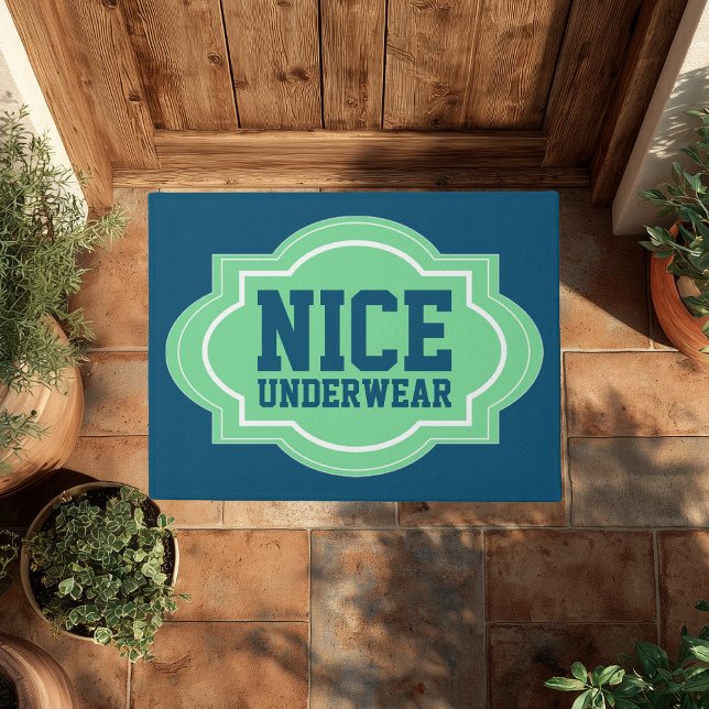 Nice Underwear Modern Cool Funny Doormat (Creator Uploaded)