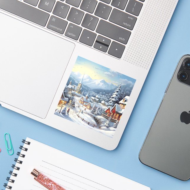 Nice village on Christmas day (Laptop w/ iPhone)