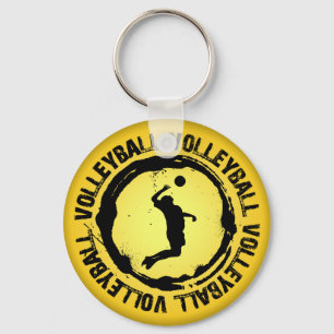 Nice Volleyball  Seal (Male) Key Ring
