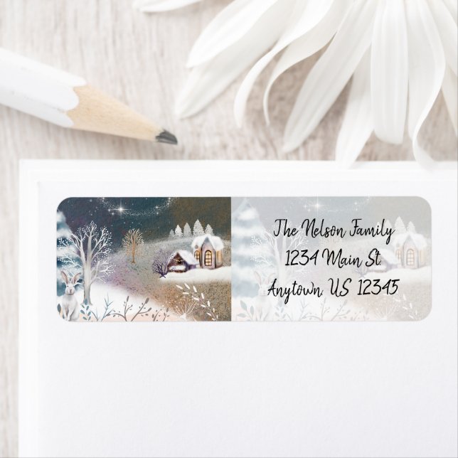 Nice winter home illustration Christmas Holiday  (Insitu)