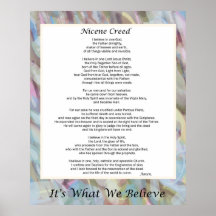 Nicene Creed Poster 24" x 30"