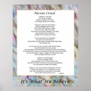 Nicene Creed Poster 24" x 30"