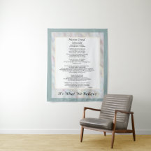Nicene Creed Tapestry Prayer Wall Decor