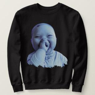 Niche Baby Gen z Meme Ai Viral Giggling AI Laughin Sweatshirt