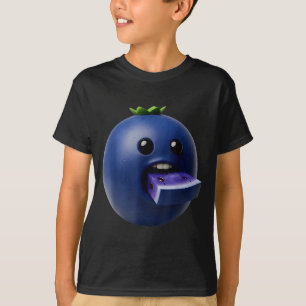 Niche Fruits Funny Blueberry Meme Brainrot Surreal T-Shirt