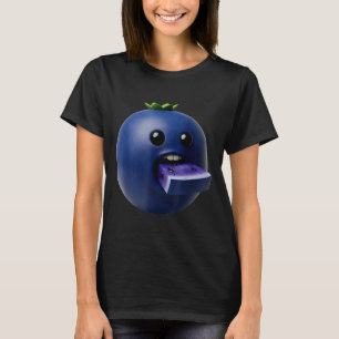 Niche Fruits Funny Blueberry Meme Brainrot Surreal T-Shirt