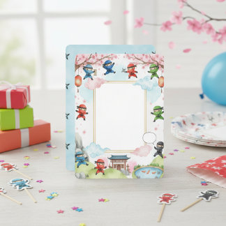 Niche Kids Martial Arts Party Decor Invitation