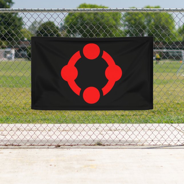 Niche Pride Flag (Black) Banner (Insitu)