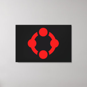 Niche Pride Flag (Black) Canvas Print