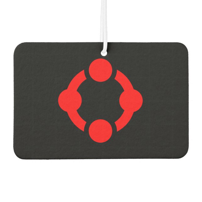 Niche Pride Flag (Black) Car Air Freshener (Front)