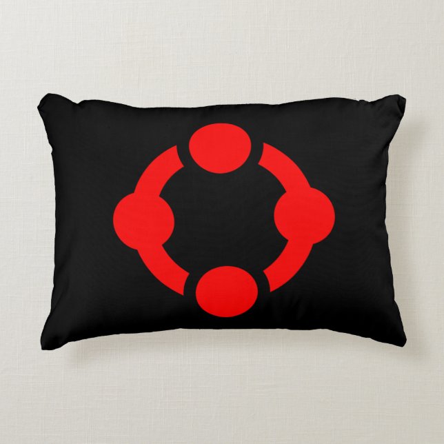 Niche Pride Flag (Black) Decorative Cushion (Front)