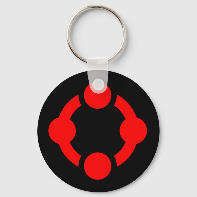 Niche Pride Flag (Black) Key Ring (Front)