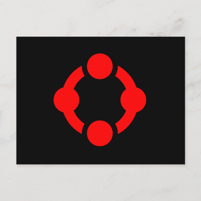 Niche Pride Flag (Black) Postcard (Front)