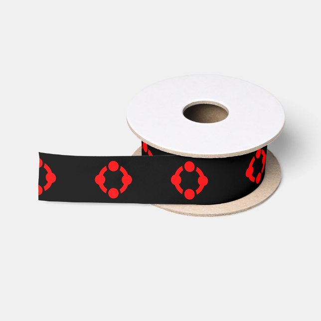 Niche Pride Flag (Black) Satin Ribbon (Spool)