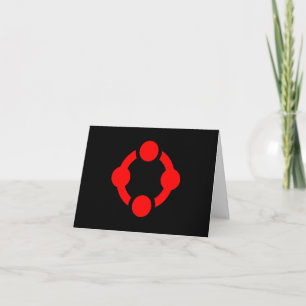 Niche Pride Flag (Black) Thank You Card