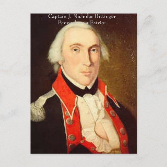 Nicholas Bittinger, Captain J. Nic... - Customised Postcard (Front)