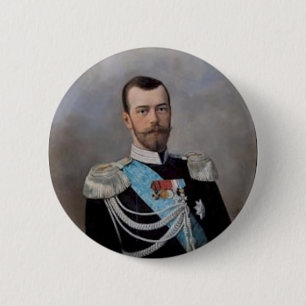 Nicholas_II_Alexandrovich_by_N.Shilder 6 Cm Round Badge