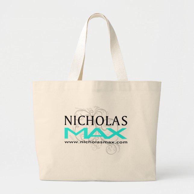 Nicholas Max Baby Blue Stamp Bag (Front)