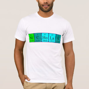 Nicholas periodic table name shirt