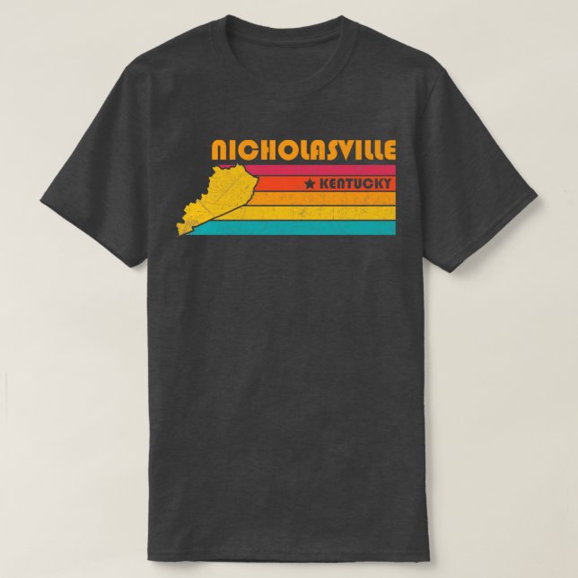 Nicholasville Kentucky Vintage Distressed Souvenir T-Shirt (Design Front)