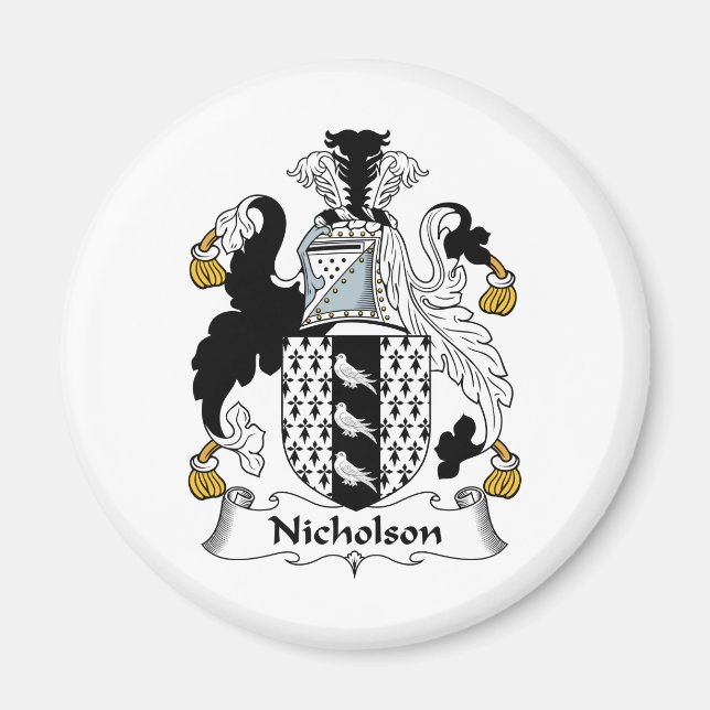 Nicholson Family Crest Magnet (Front)
