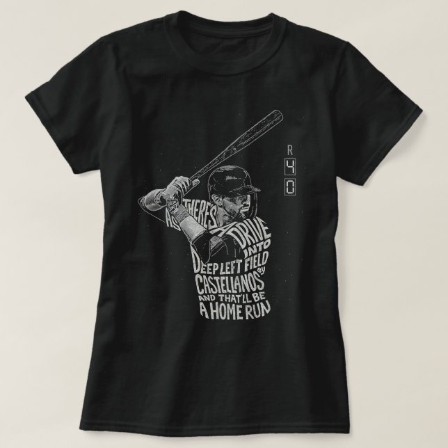 Nick Castellanos Baseball T-Shirt (Design Front)
