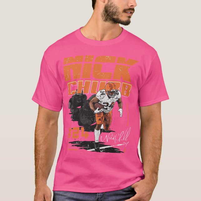 Nick Chubb Cleveland Touchdown T-Shirt (Front)