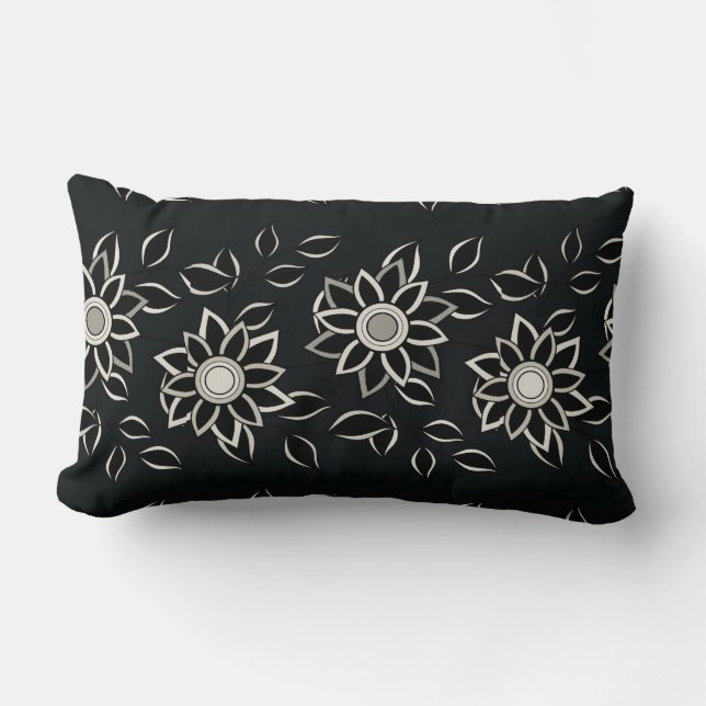 NiCK DAViD - Bandanna Black Lumbar Pillow (Front)