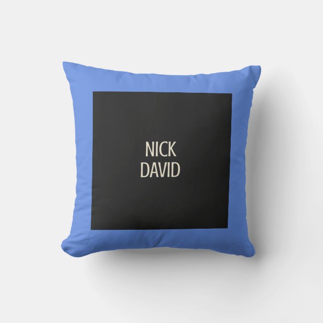 NiCK DAViD - Blue Lagoon Square Pillow (Front)