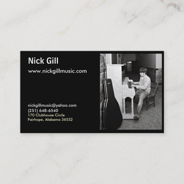Nick Gill Card (Front)