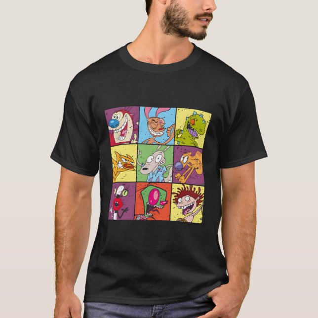Nick Rewind All Stars Boxed T-Shirt (Front)