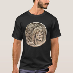 NickelIndian Skull Headdress T-Shirt