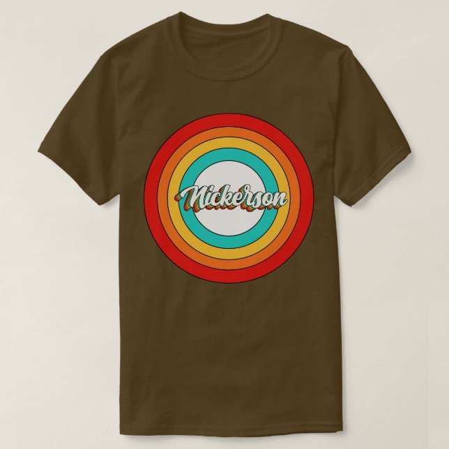 Nickerson Name Shirt Vintage Nickerson Circle (Design Front)