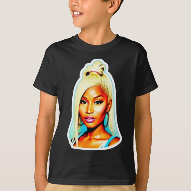 Nicki Minaj Sticker  T-Shirt (Front)