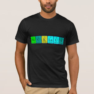 Nicklaus periodic table name shirt